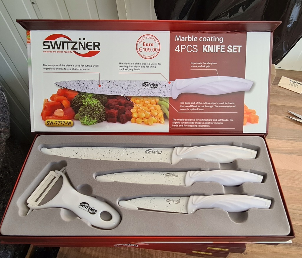 Zestaw noży Switzner + GRATIS