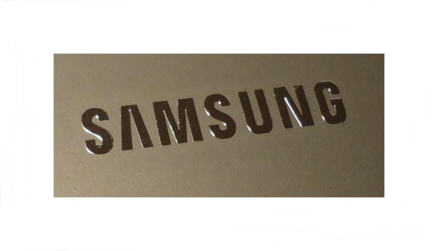 077c Naklejka SAMSUNG LOGO Metal Edition 90x12 mm