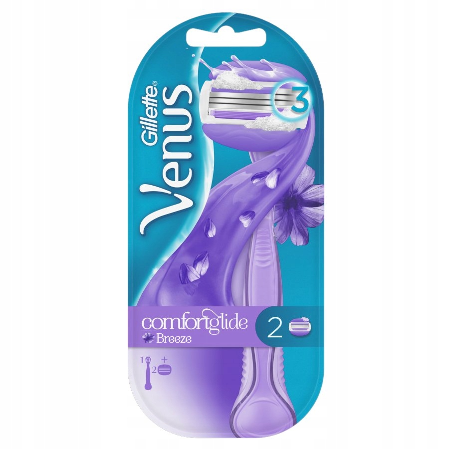 Dla Kobiet GILLETTE VENUS BREEZE MASZYNKA 2 WKŁADY