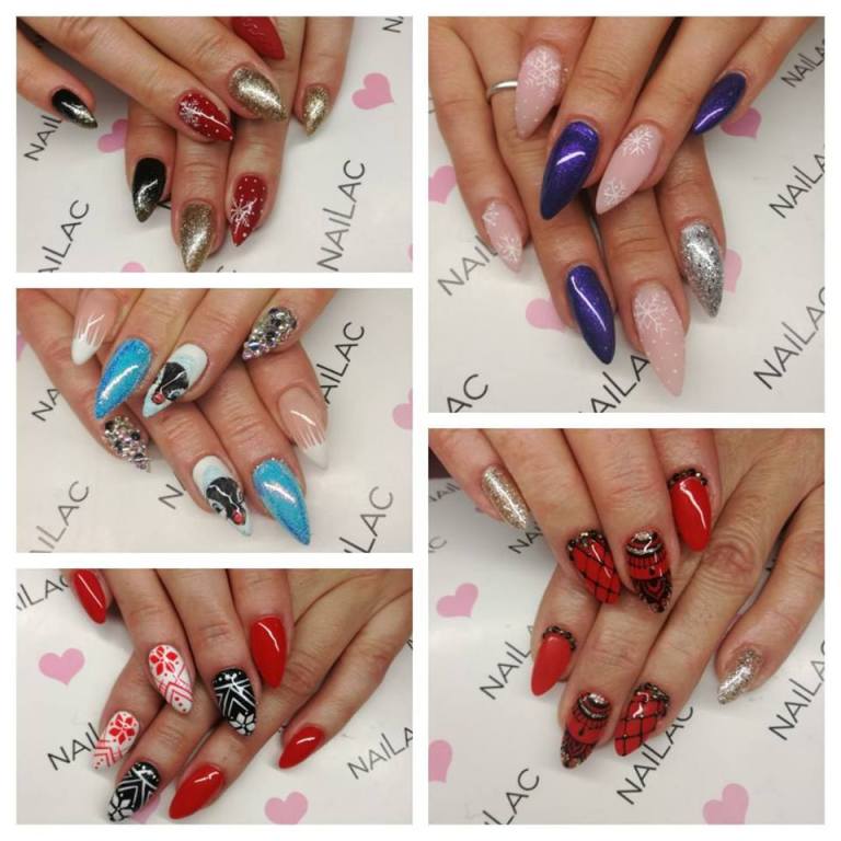 Manicure hybrydowy ze zdobieniami u Glamek