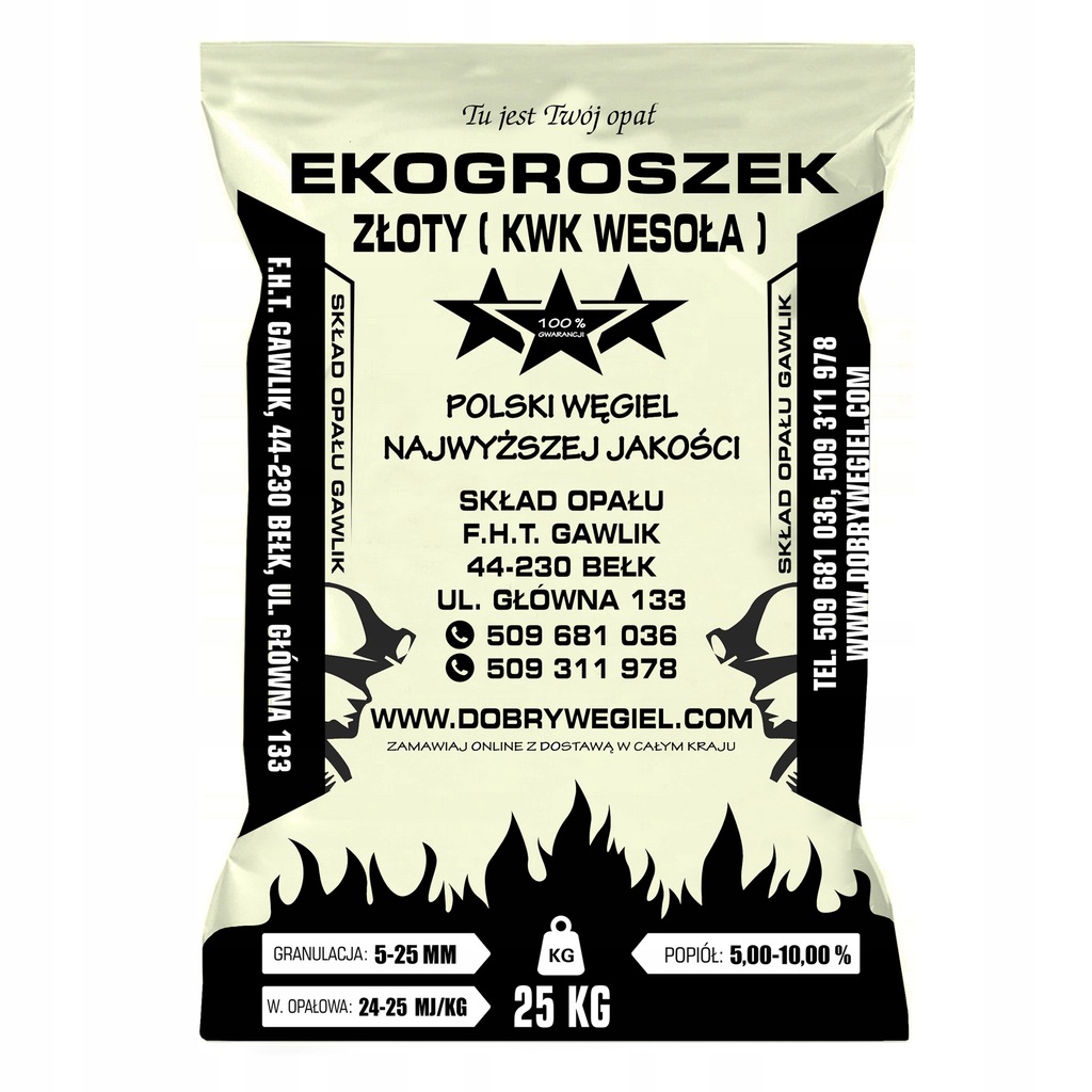 Ekogroszek ZŁOTY ( KWK Wesoła ) # WYPRÓBUJ # 28MJ