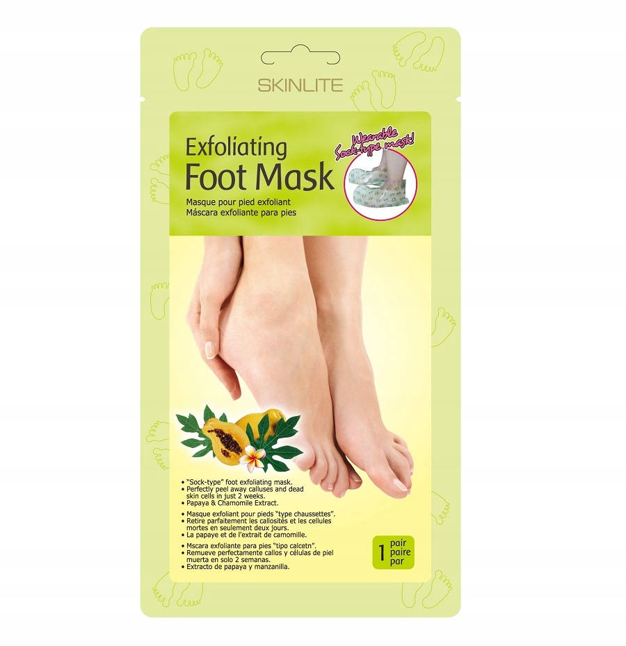 SKINLITE Exfolianting Food Mask skarpetki złuszczające 1 para (P1)