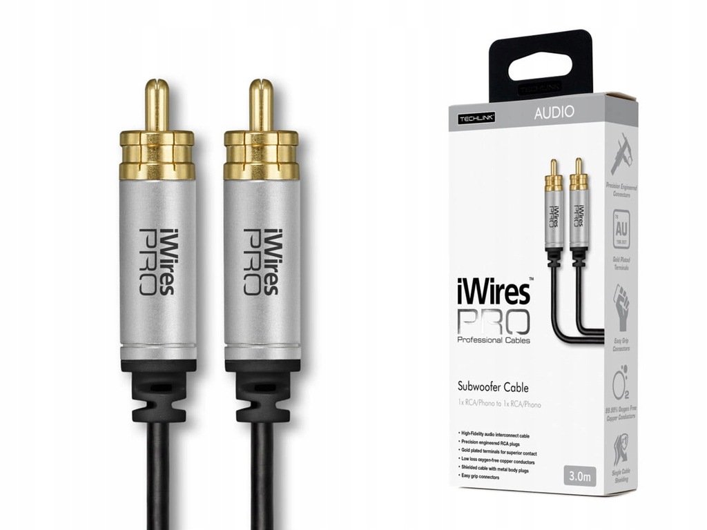 TECHLINK iWiresPRO KABEL PRZEWÓD DO SUBWOOFERA 8m