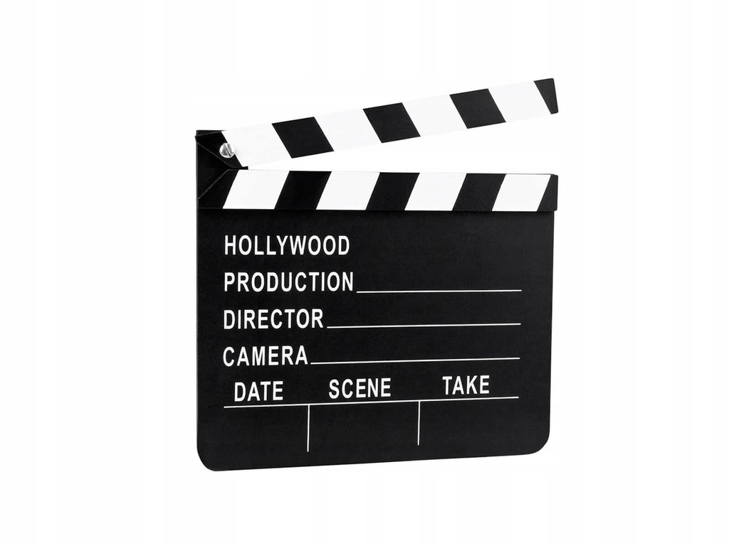 Dekoracja Klaps filmowy 18x20cm Urodziny Hollywood