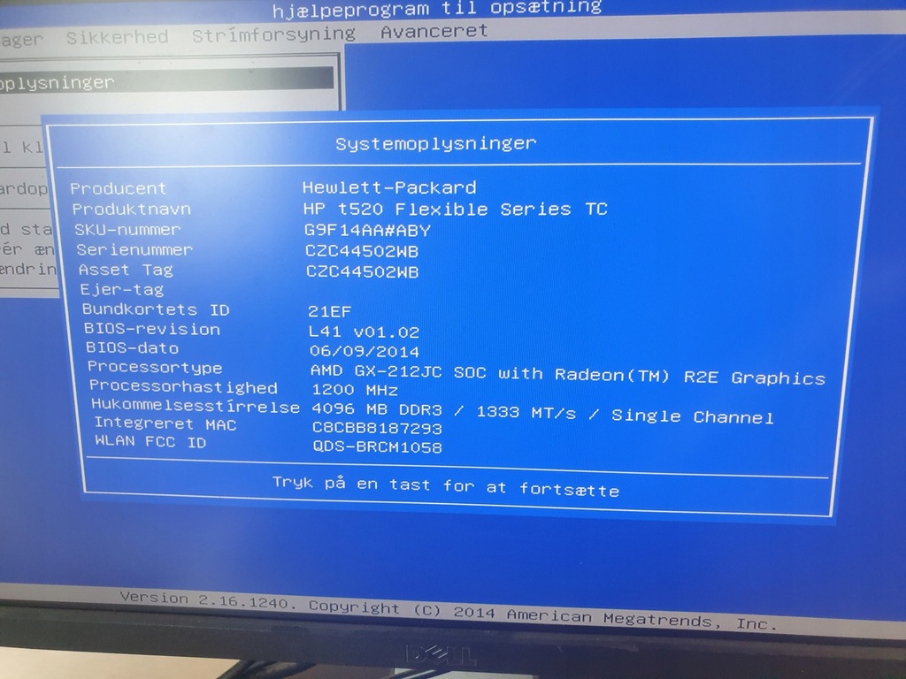 HP 1520 Flex AMD CPU (2117719)