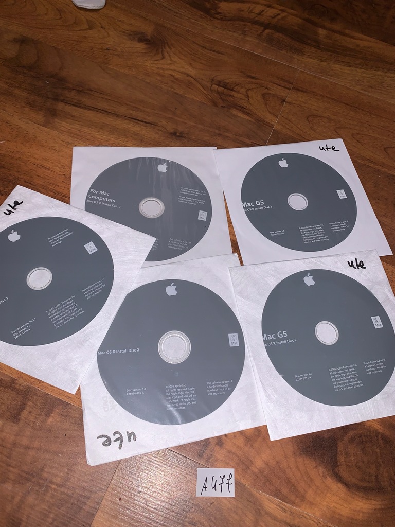 Mac OS X Install Disc Mac G5 - A477