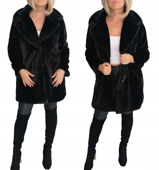 Płaszcz damski FUTERKO kożuch Miś Kolory L / 40