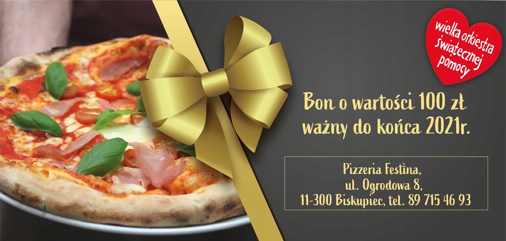 Bon do wykorzystania w Pizzeria Festina