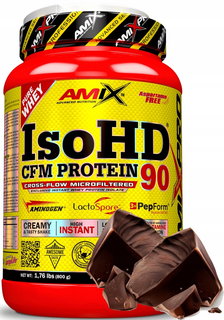 AMIX IsoHD 90 CFM Protein 800g czekolada