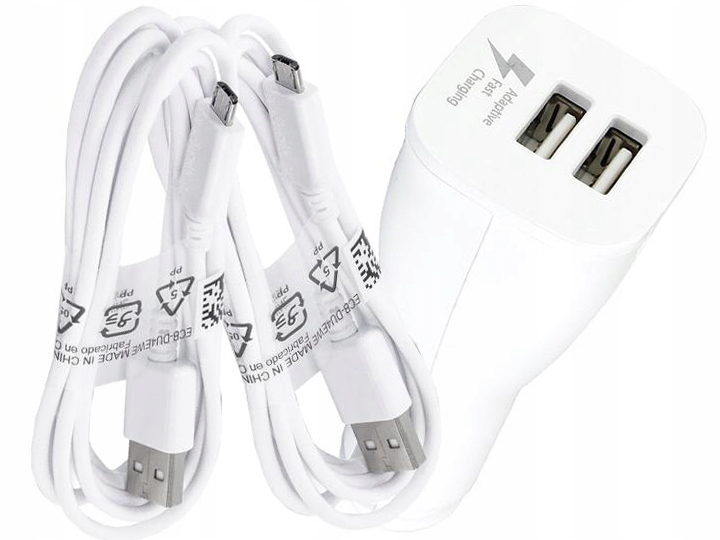 ORYGINALNA ŁADOWARKA SAMSUNG 2x USB + 2x MICRO