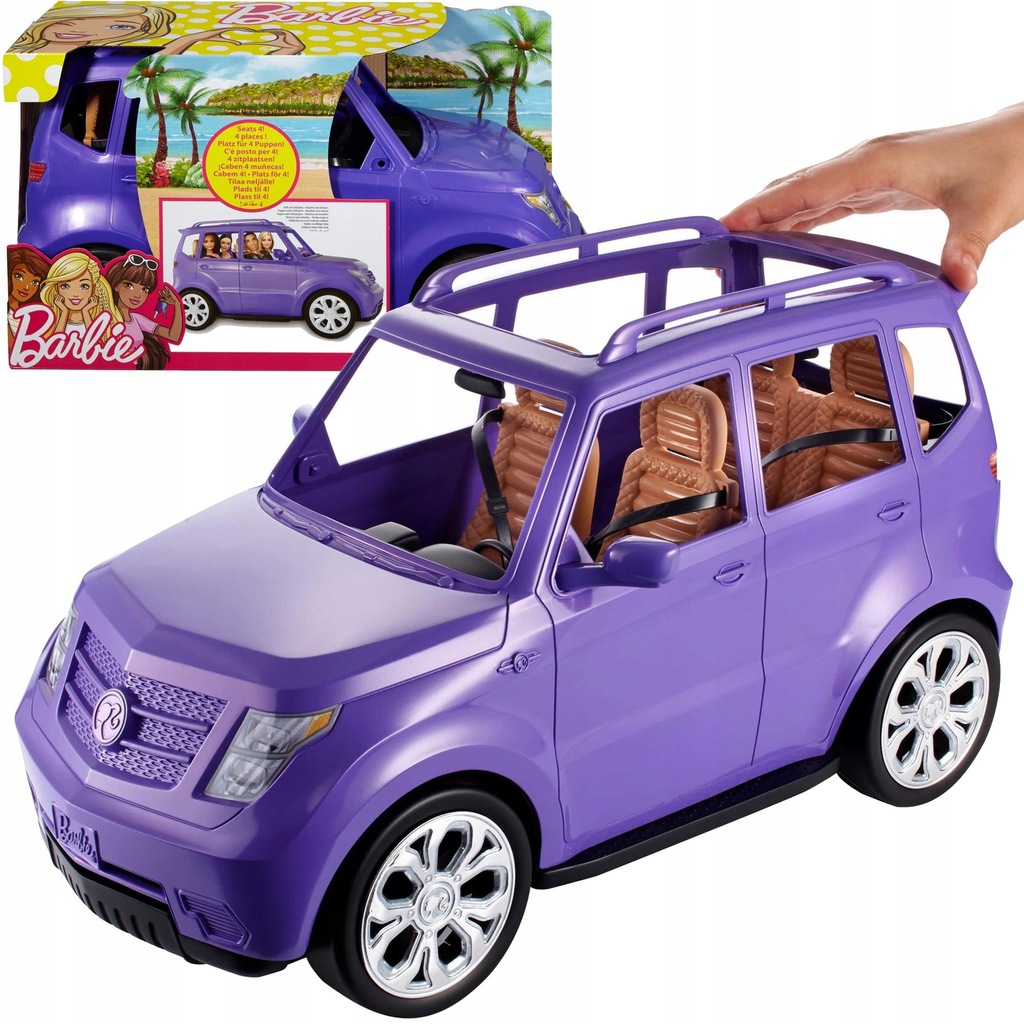 BARBIE DU Y FIOLETOWY SUV SAMOCHOD DLA LALEK DVX58 9552458522 oficjalne archiwum Allegro