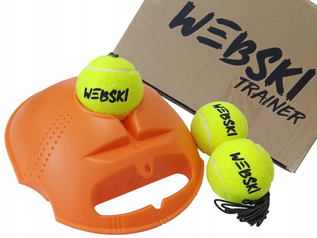 Zestaw piłek z gumką do tenisa trening ćwiczenia