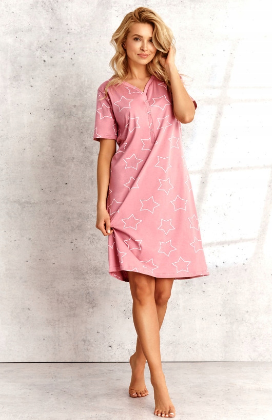 Koszula nocna Oksa 2489 S/S 21 Taro: wzór 2, L