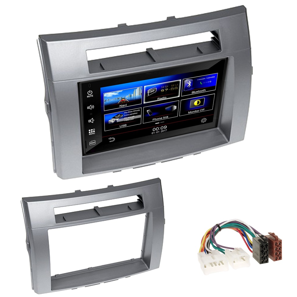 RADIO NAWIGACJA 2 DIN RAMKA TOYOTA COROLLA VERSO 7614520821 oficjalne archiwum Allegro