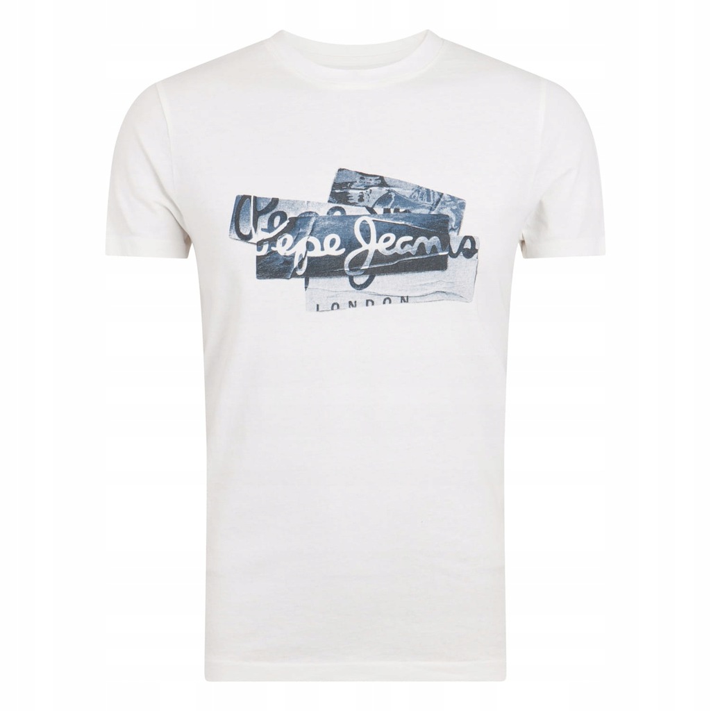 KOSZULKA MĘSKA T-SHIRT PEPE JEANS KREMOWA S