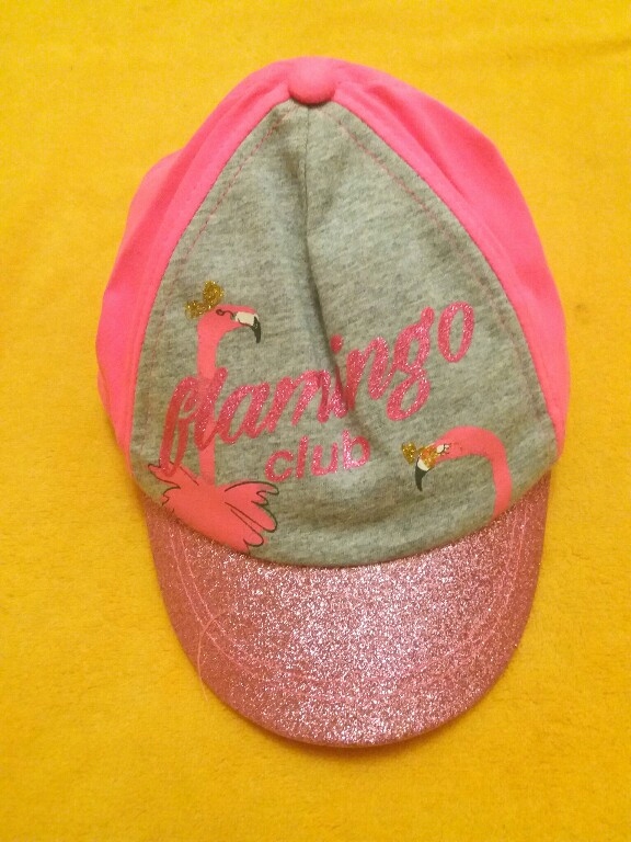 czapka z daszkiem - flamingi bawełna