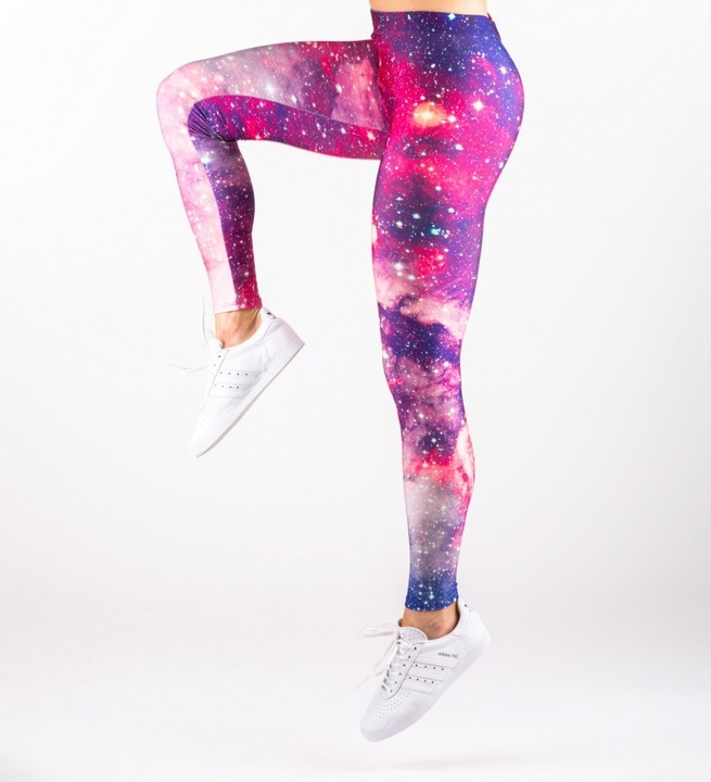 LEGGINSY GALAXY KOSMOS SLIM RURKI GETRY MODELUJĄCE