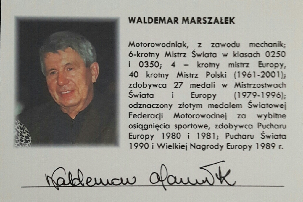 WALDEMAR MARSZAŁEK -AUTOGRAF !!