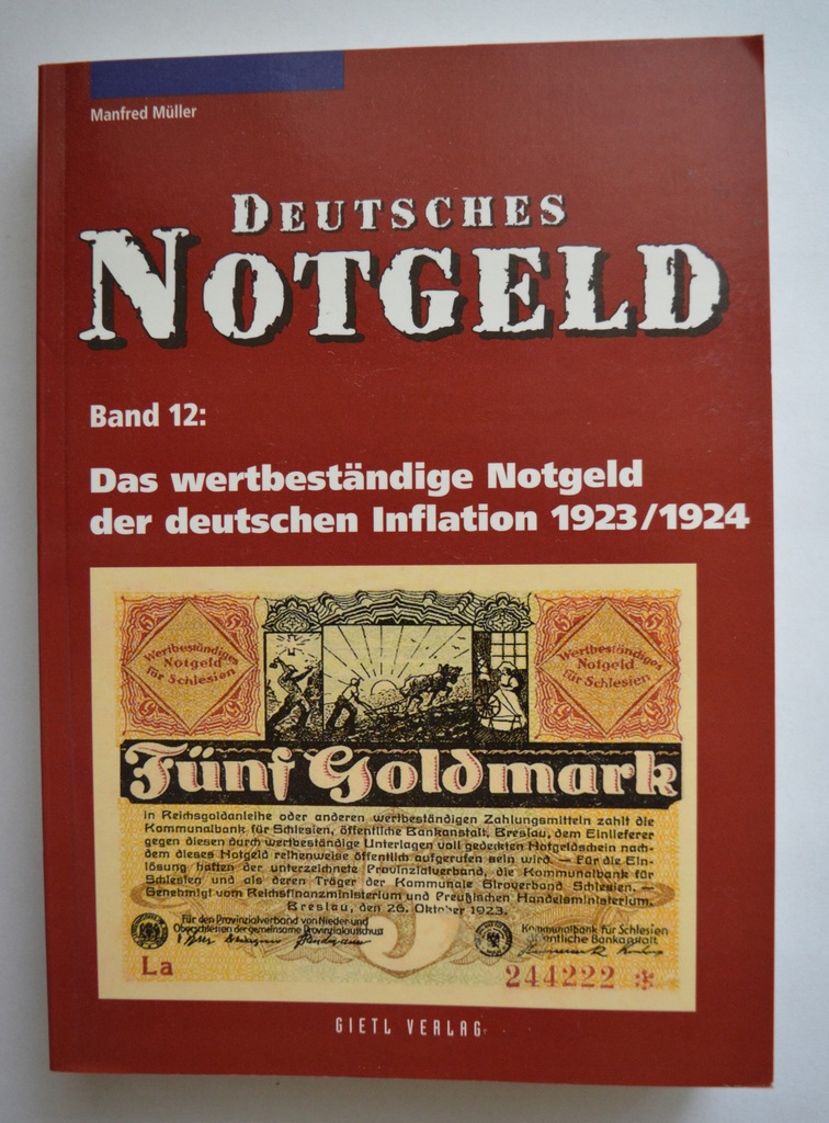 Deutsches Notgeld/ Katalog notgeldów tom 12 1923/1924