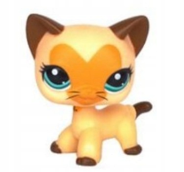 LPS LITTLEST PET SHOP SHORTHAIR KOT ŻÓŁTY SERCE