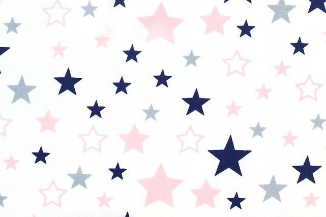 Poszewka bawełniana z zamkiem 40X60 Do przedszkola Gwiazdki Gwiazdy