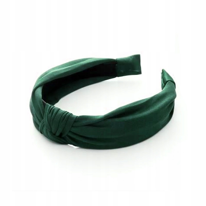 Opaska turban z materiału zieleń