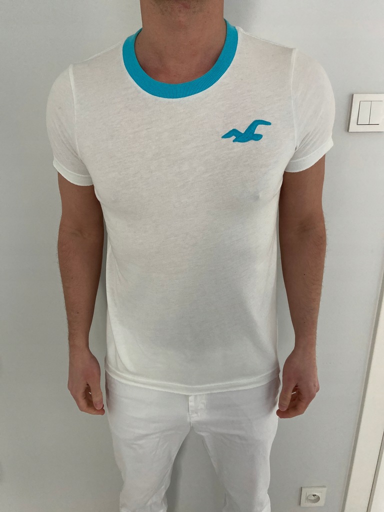 Hollister m t-shirt biały