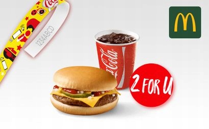2 for U You McDonald's Kod Kupon Voucher Coca-Cola