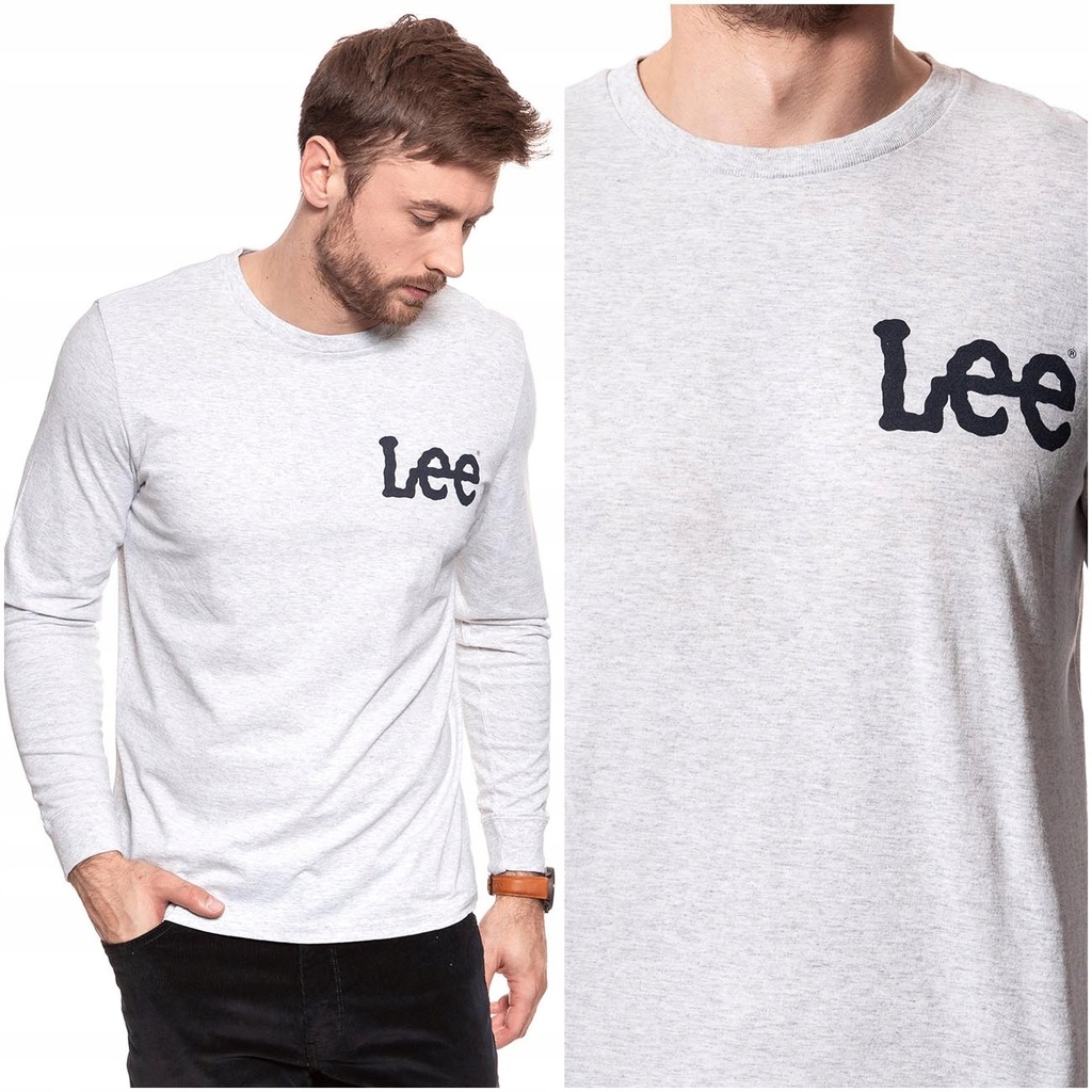 LEE LS LOGO TEE MĘSKI LONGSLEEVE REGULAR LOGO XL