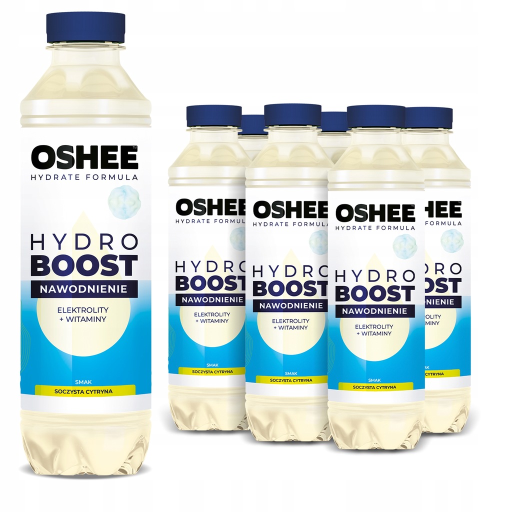 6x OSHEE HydroBoost Nawodnienie Cytryna 555 ml