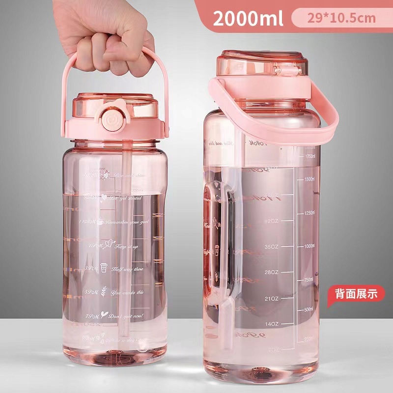 Duży Bidon Butelka Na Wodę Water 2L zewnętrzna