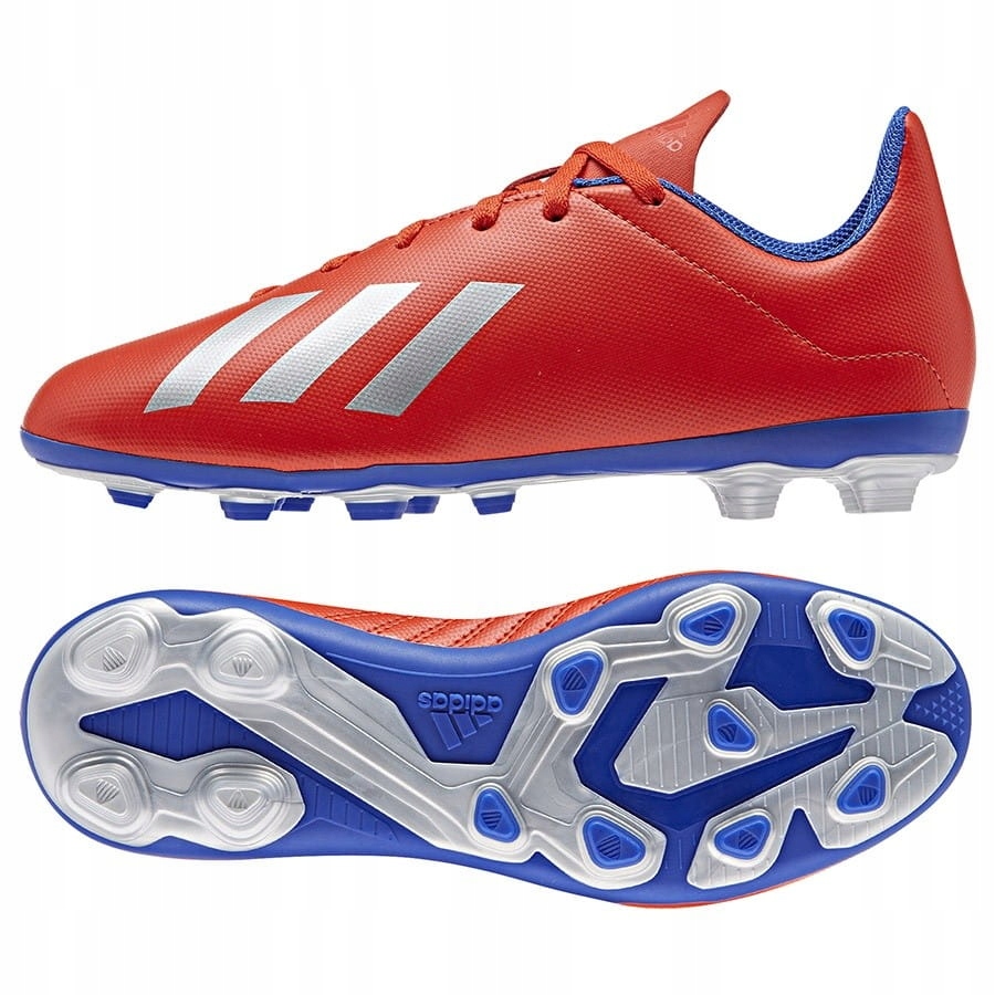 Buty adidas X 18.4 FXG J BB9379 - CZERWONY; 38