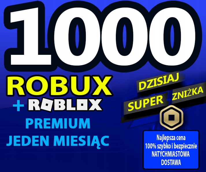 2200 ROBUX + JEDEN MIESIĄC PREMIUM ROBLOX
