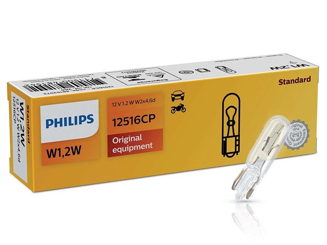 Philips 12V 1.2W W1.2W T5 W2x4.6d 10 szt. Żarówki