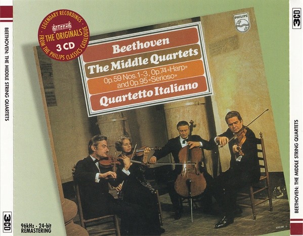 Beethoven / Quartetto Italiano / Op.59,74,95 (3CD