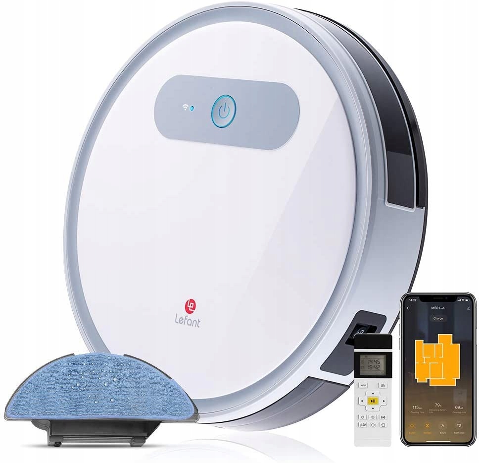Robot sprzątający Lefant M501A Mop WiFi App Pilot 11408335099