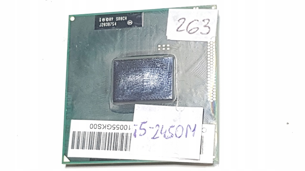 Procesor Intel i5-2450M SR0CH 2,5GHz rPGA988B 263