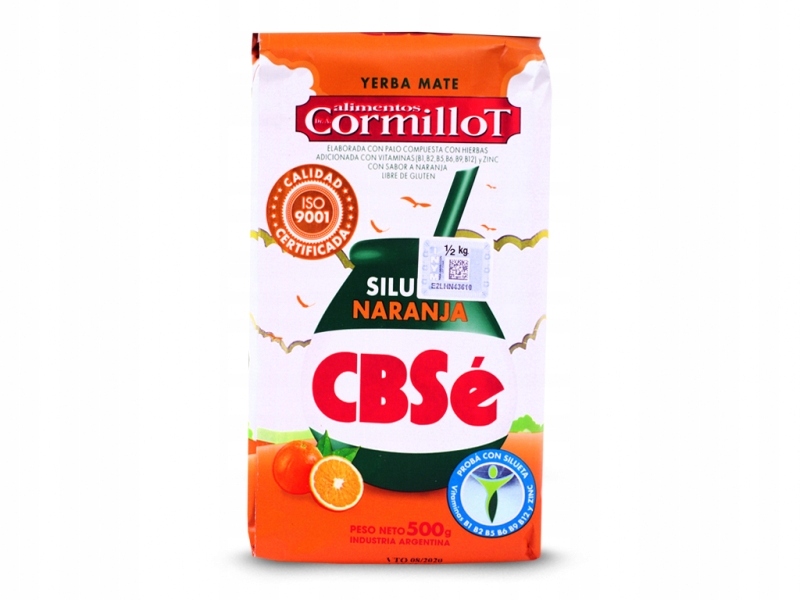 Yerba CBSe Silueta Naranja pomarańczowa 500g