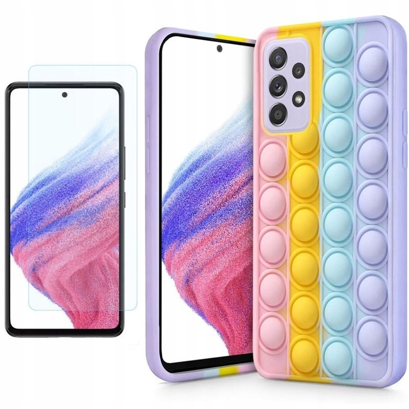 Etui BUBBLE SZKŁO do Galaxy A53 5G, Kolorowe