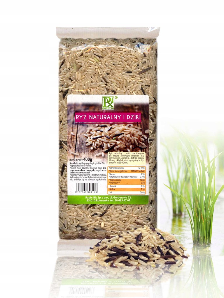 Ryż naturany i dziki 400g