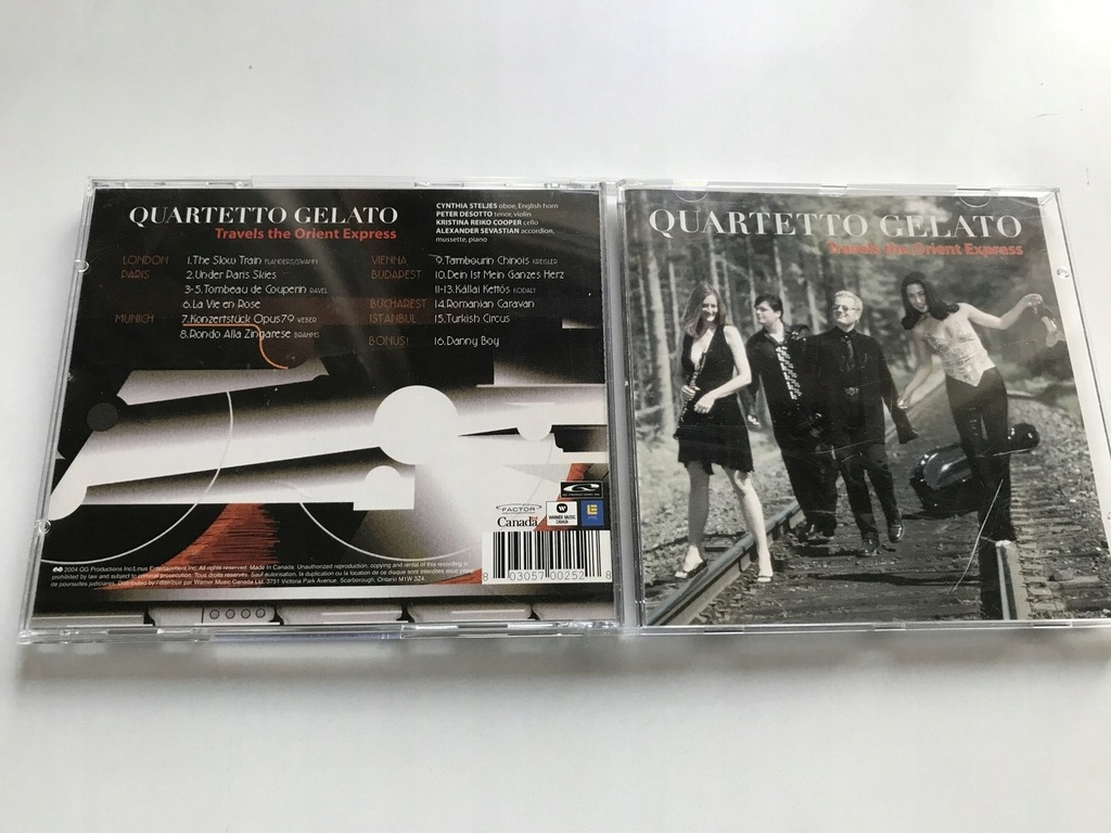 CD Quartetto Gelato Travels the Orient Express STAN 5/6