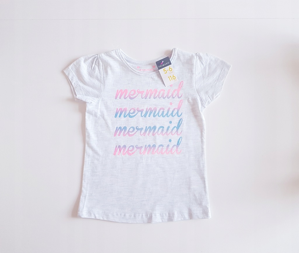 Primark mermaid syrena tshirt koszulka 116 cm