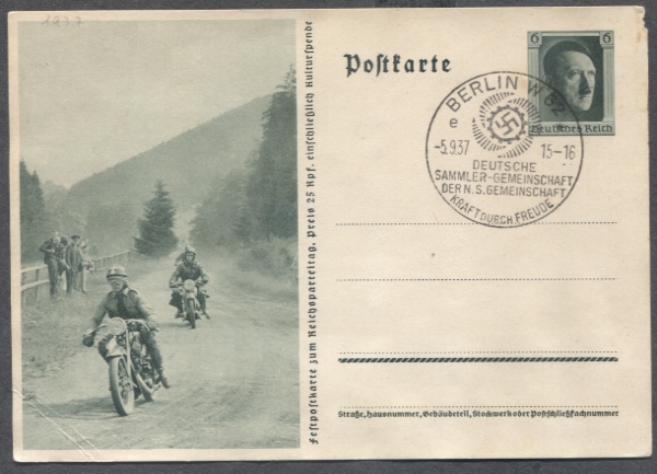 Całostka, Hitler, motocykle, st. okoliczn. 1937r.