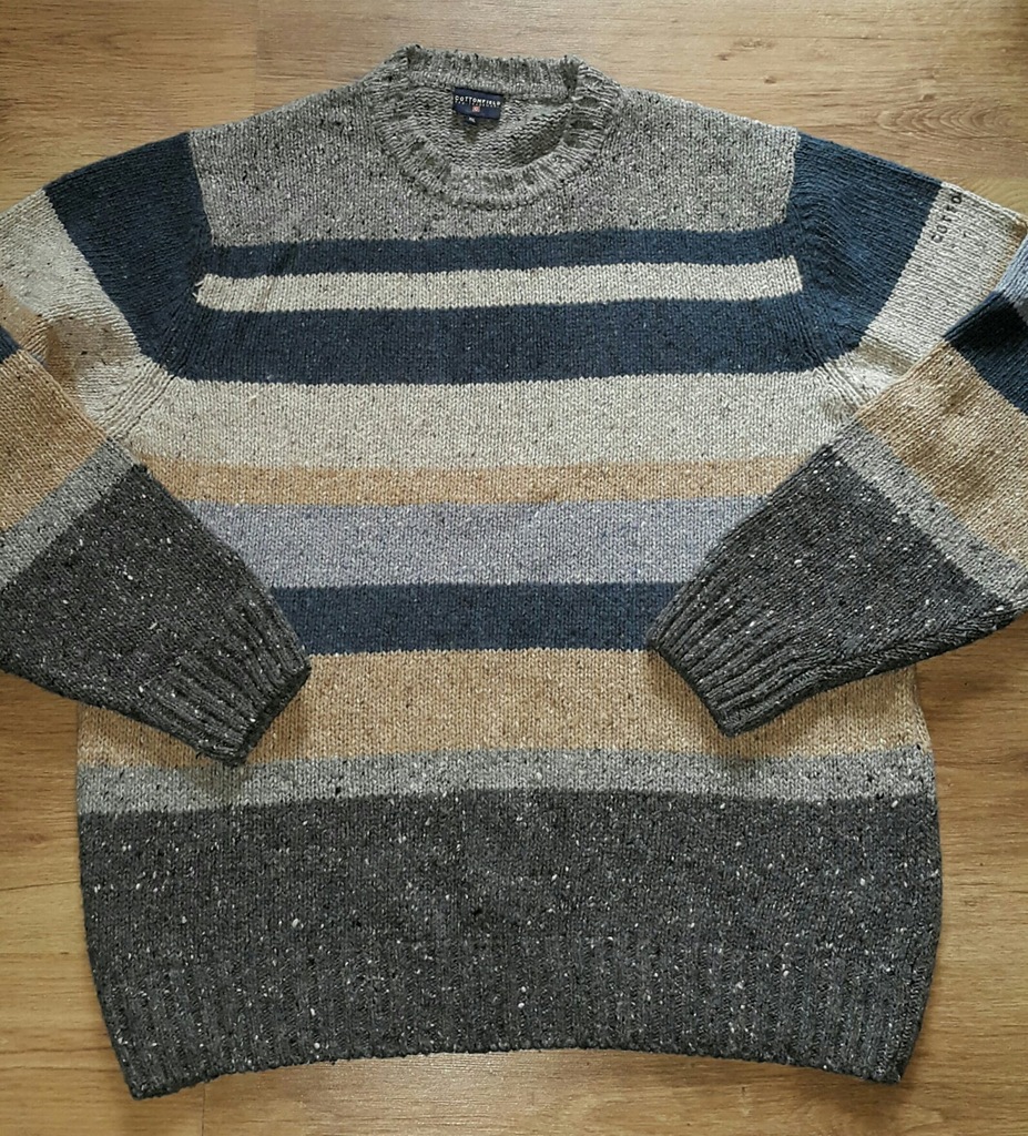 sweter COTTONFIELD wełna CIEPŁY - r. XXL - okazja