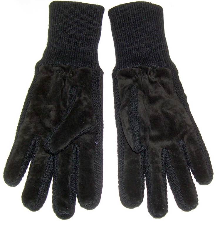 Czarne eleganckie rękawiczki, jak nowe