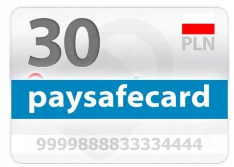 Paysafecard 30 złotych PSC - NAJTANIEJ NA ALLEGRO!