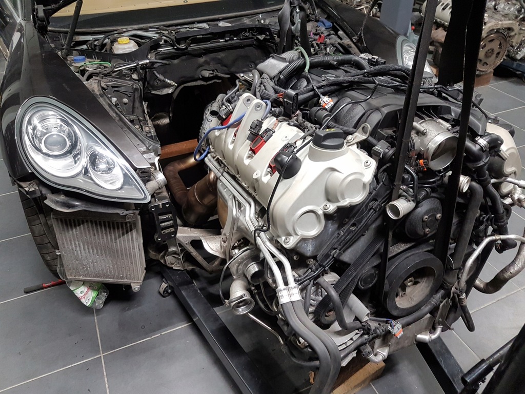 SILNIK KOM. PANAMERA 4.8 TURBO 4S M48 MOTOR ENGINE