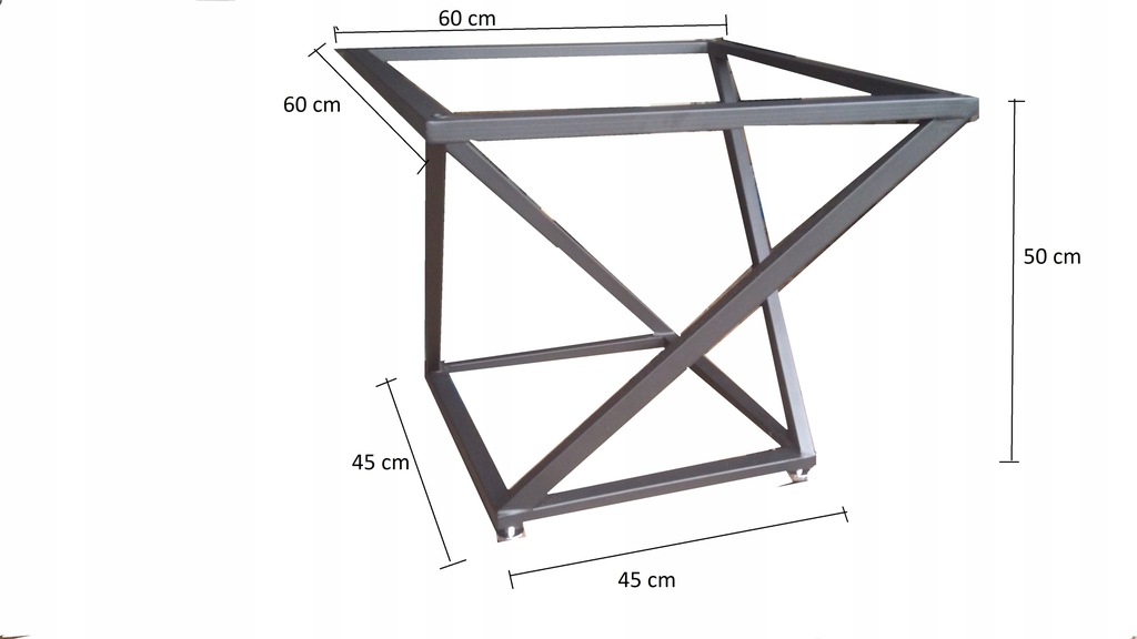 STELAŻ STOLIK KAWOWY ŁAWA 60X60 LOFT NA WYMIAR - 10154716525 ...