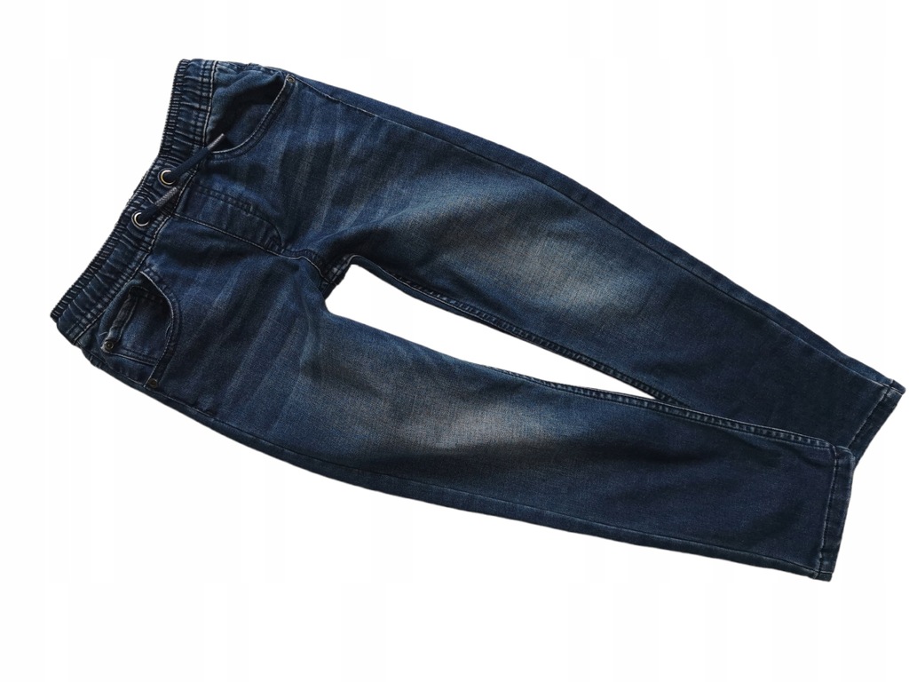 Spodnie jeansowe elastyczne na gumie 7-8 L 128 cm