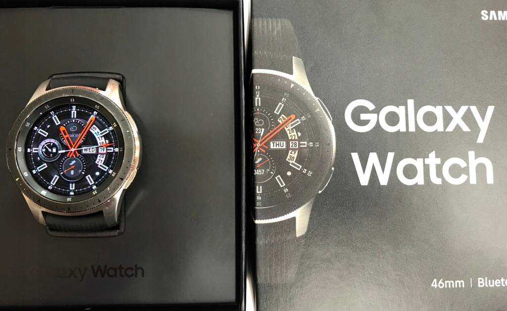 Samsung Galaxy Watch 46 mm SM-R805F srebrny LTE - 8969921638 - oficjalne archiwum Allegro